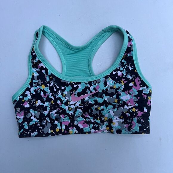 Nike Girls Dri-FIT Swoosh Reversible Sports Bra XS - Picture 1 of 4